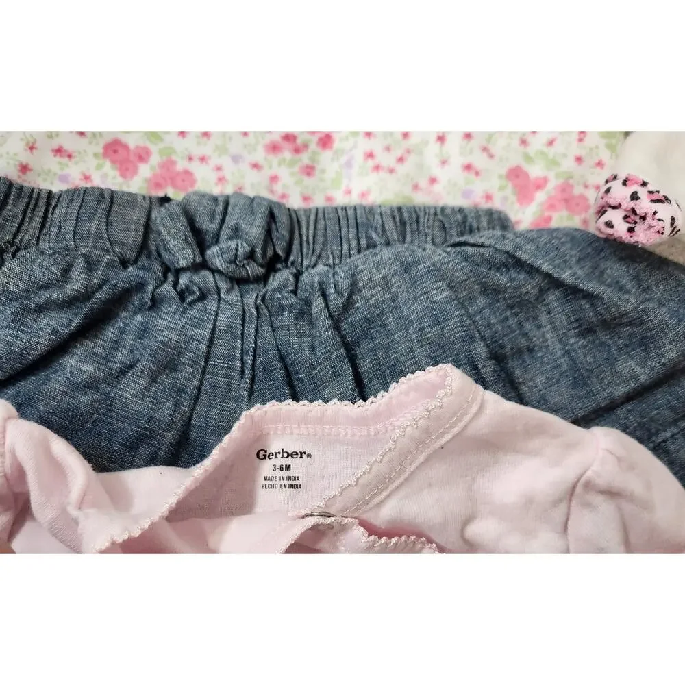 Mixed Bundle of Brand Names 6 Pieces Baby Girl 3-6M Pink